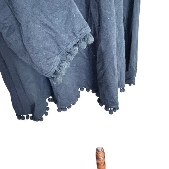 Johnny Was CALMÉ Pom Pom Tee Long Sleeve M Bamboo Organic Cotton USA Boho - Picture 7 of 7